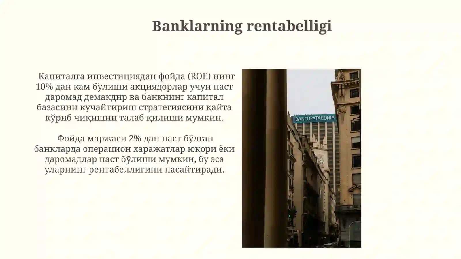Tijorat banklari kapitalning tahlil 4