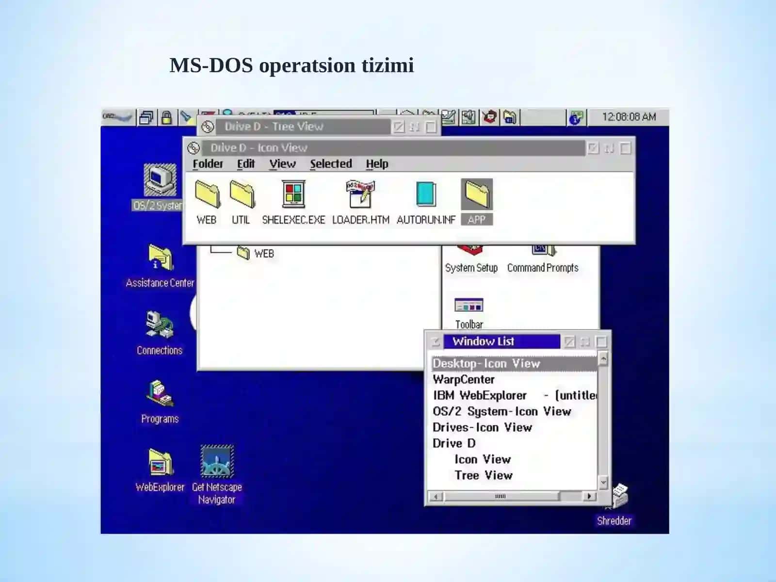 Windowsoperatsiontizimi 4