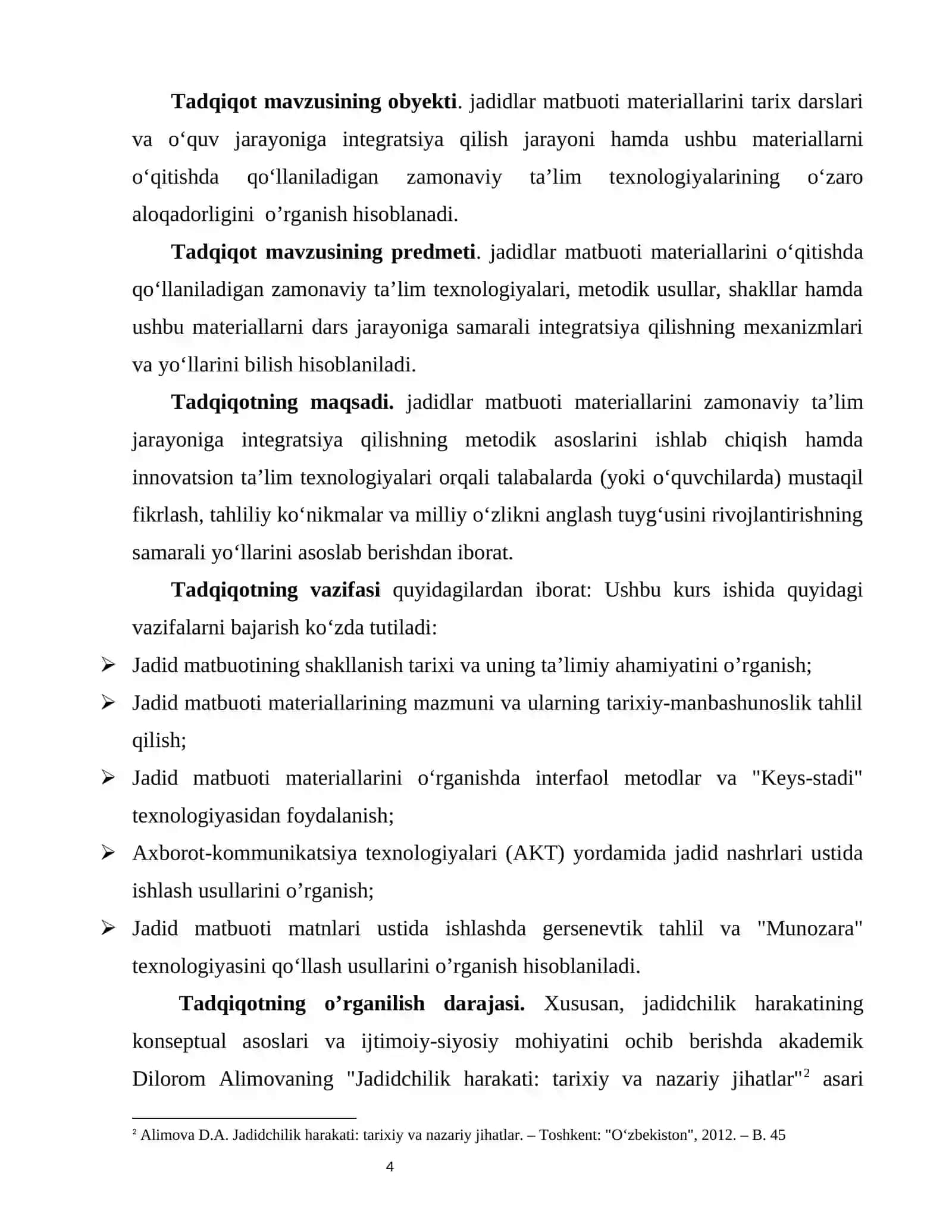 Jadidlar matbuotida materiallarini o‘qitishda ta’lim texnologiyalaridan foydalanish 4