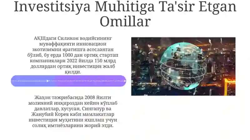 O'zbekiston Uchun Investitsiya Siyosatini Takomillashtirish 4