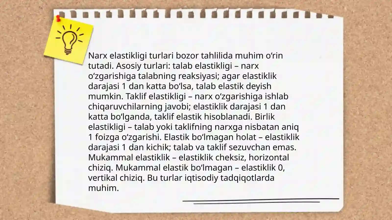 Narx elastikligi va ishlab chiqaruvchilarning qarorlariga ta'siri 4