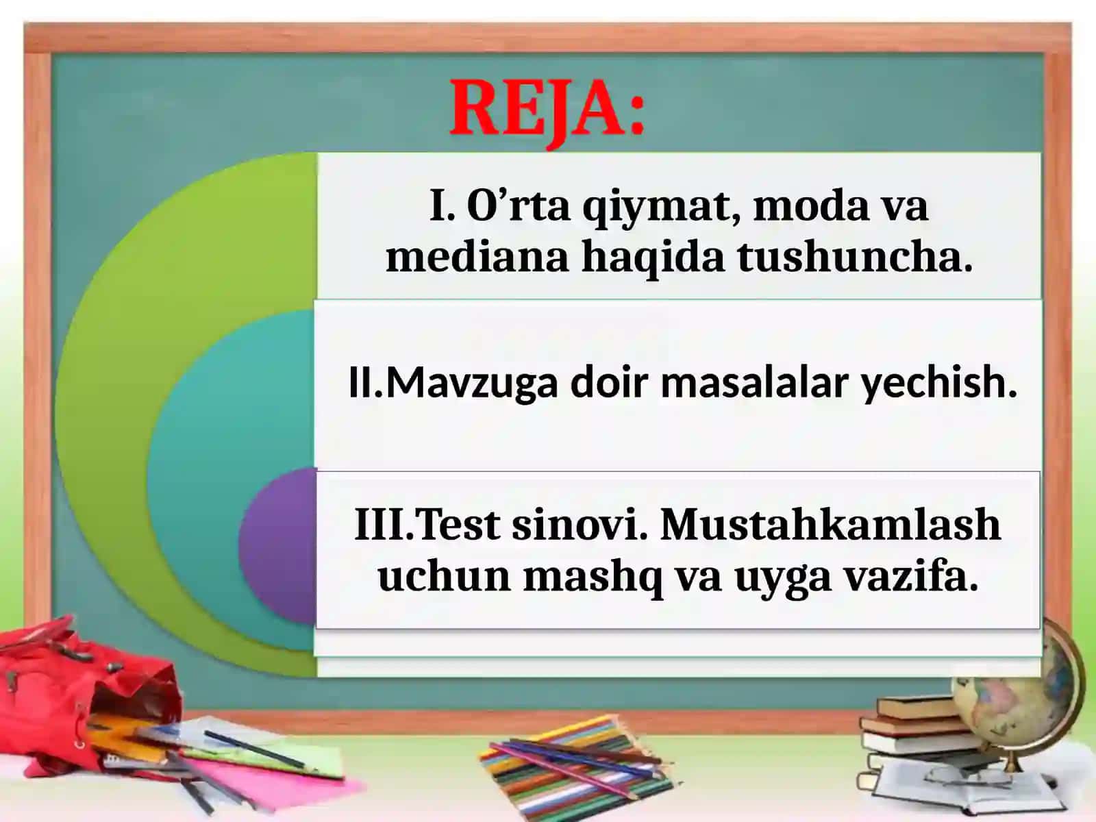 O’rta  qiymat.  Moda.  Mediana 4