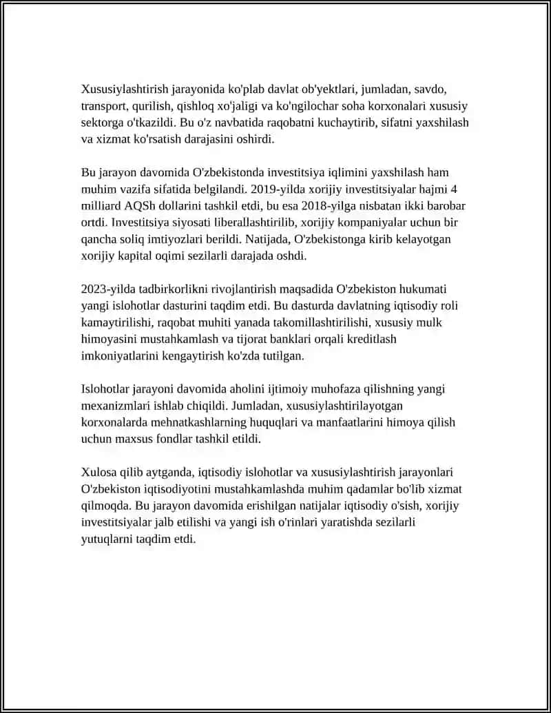 MUSTAQILLIK YILLARIDA DAVLAT BOSHQARUVI TIZIMIDA AMALGA OSHIRILGAN ISLOHOTLAR 4