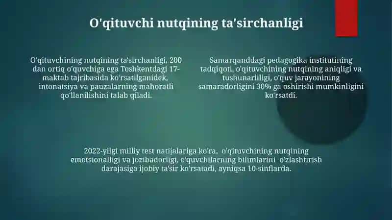 OʻQITUVCHI nutqining asosiy kommunikativ sifatlari 4