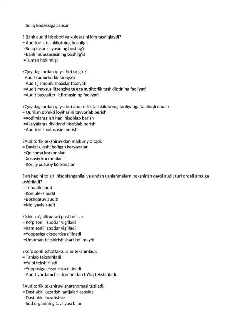 Bank auditi nazorati 4