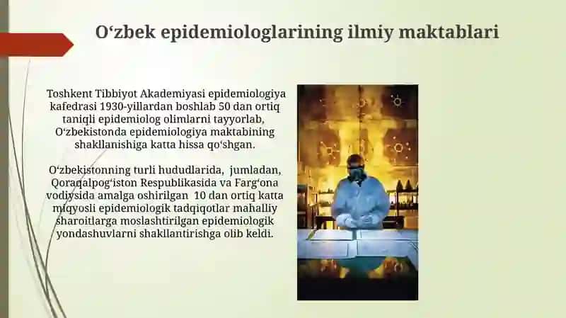 Epidemiologiya fani rivojlanishi 4