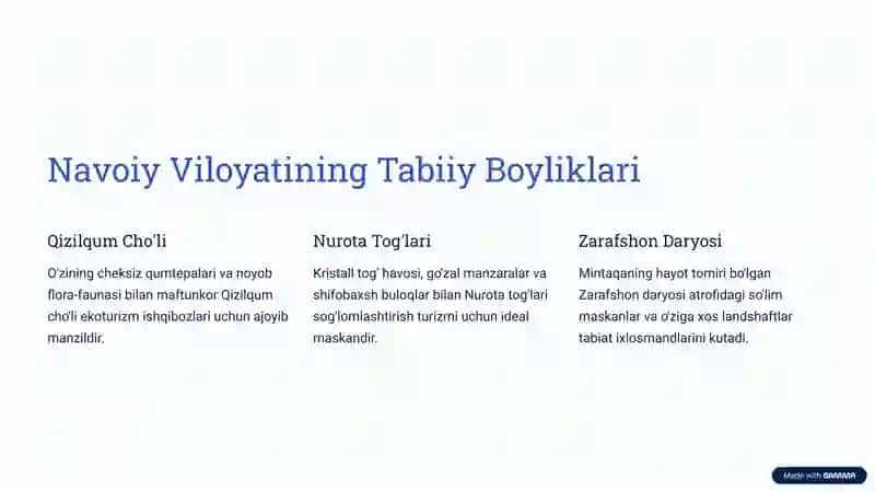 Navoiy-Buxoro Turistik Mintaqa 4