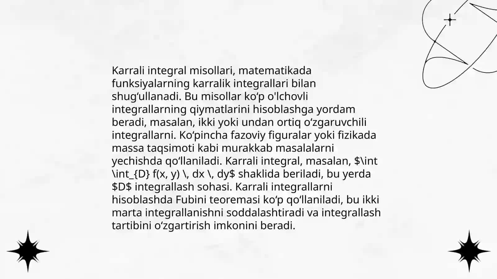 Karrali integrallar 4