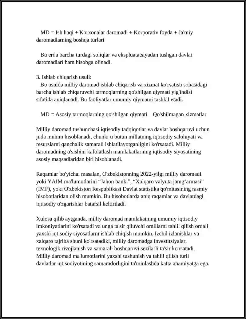 MILLIY DAROMAD VA UNI TAQSIMLASH 4