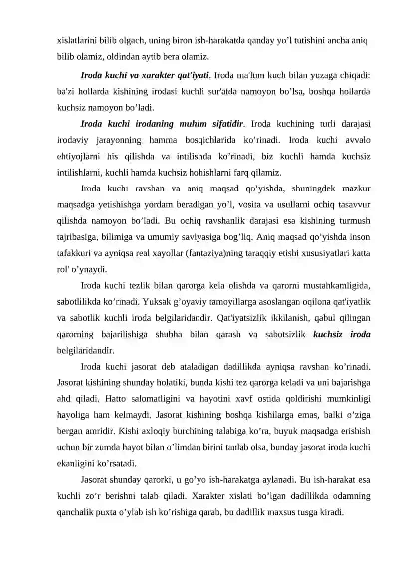 Motivatsiya sohalari, psixik holatlar, shaxsning hissiy-irodaviy sohasi 4