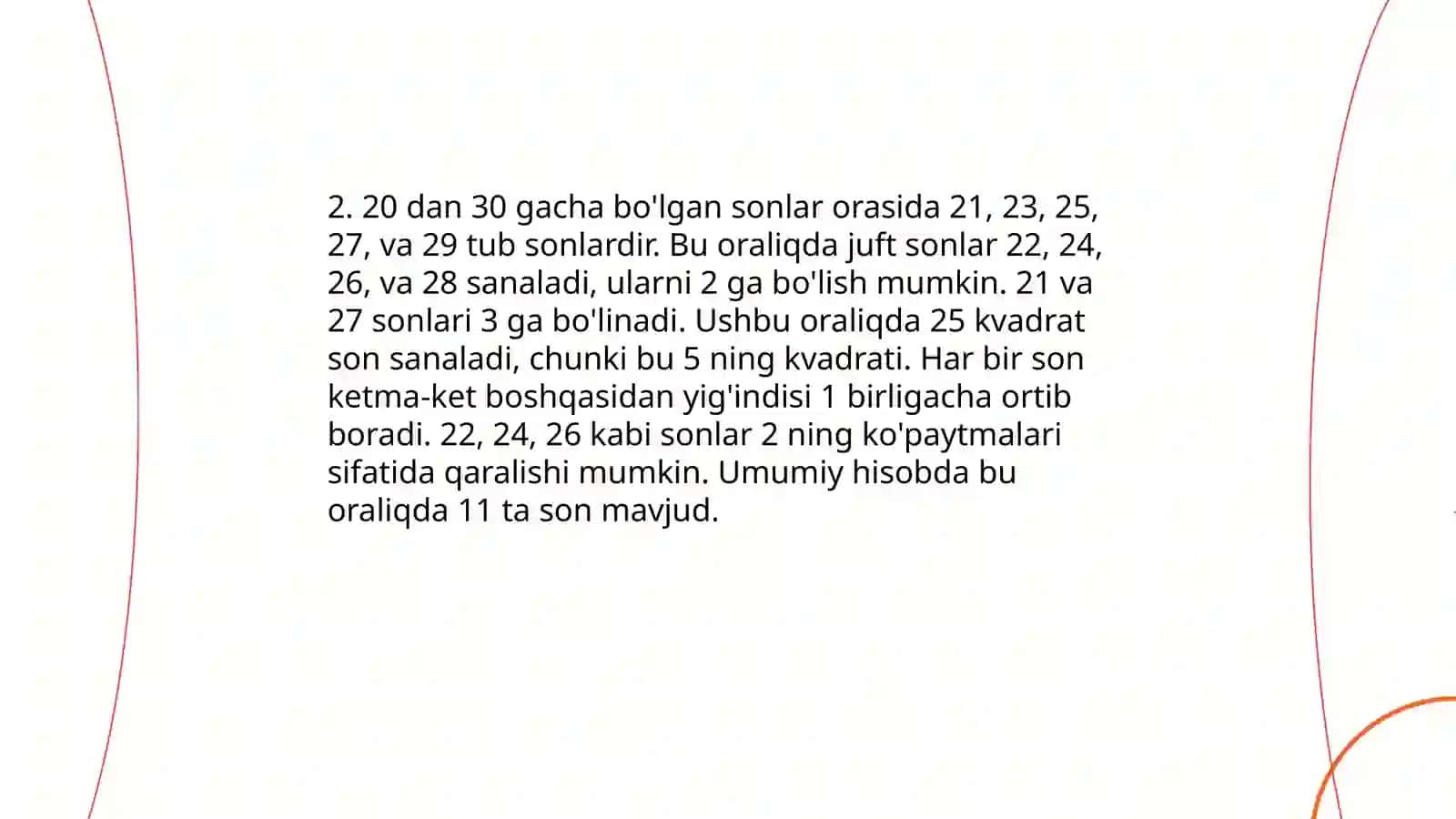 Aqliy rivojlanishida nuqsoni bo'lgan bolalarda matematika fanidan 10 dan 100 gacha bo'lgan sonlar 4