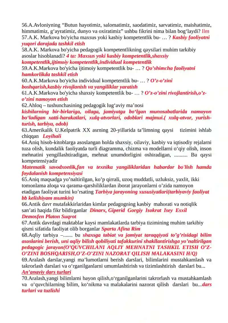 PEDAGOGICAL COMPETENCE 2 UZB 4