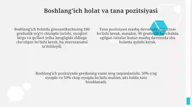 Gimnastika mashqlarini bajarish texnikasini tahlil qilish 4