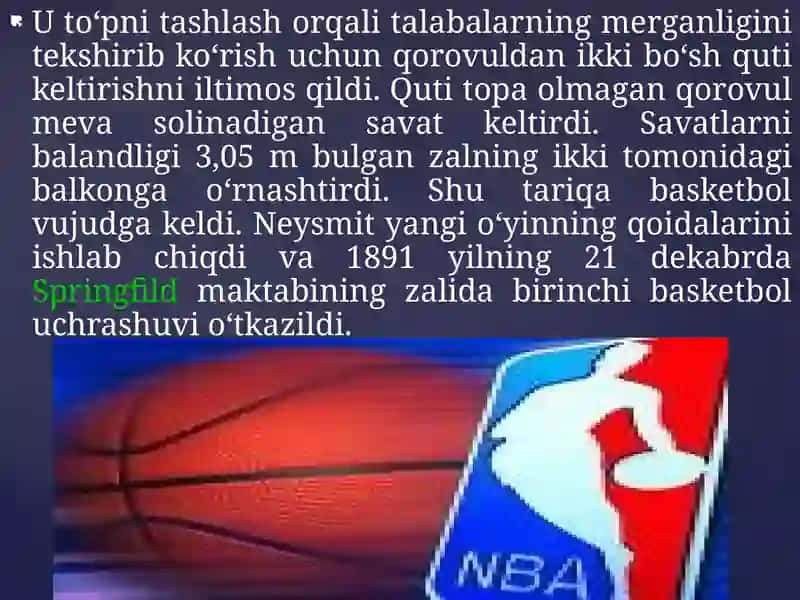Basketbol o‘yin mashqlar texnikasiusullarini o‘rgatishni takomillashtirish 4
