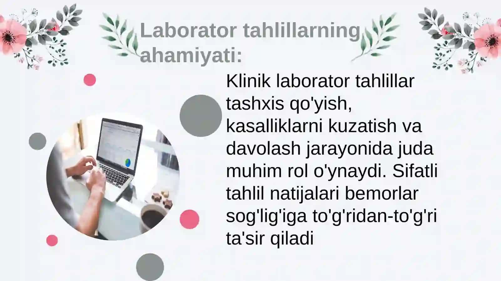 Klinik laborator tahlil sifatini ta'minlash prinsiplari 4