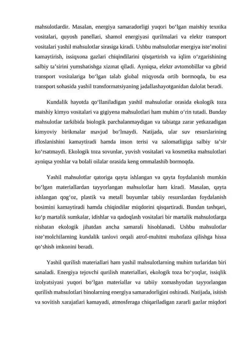 Iste’molchilarning yashil mahsulotlarga bo‘lgan talabi global so‘rovlar natijalari 4