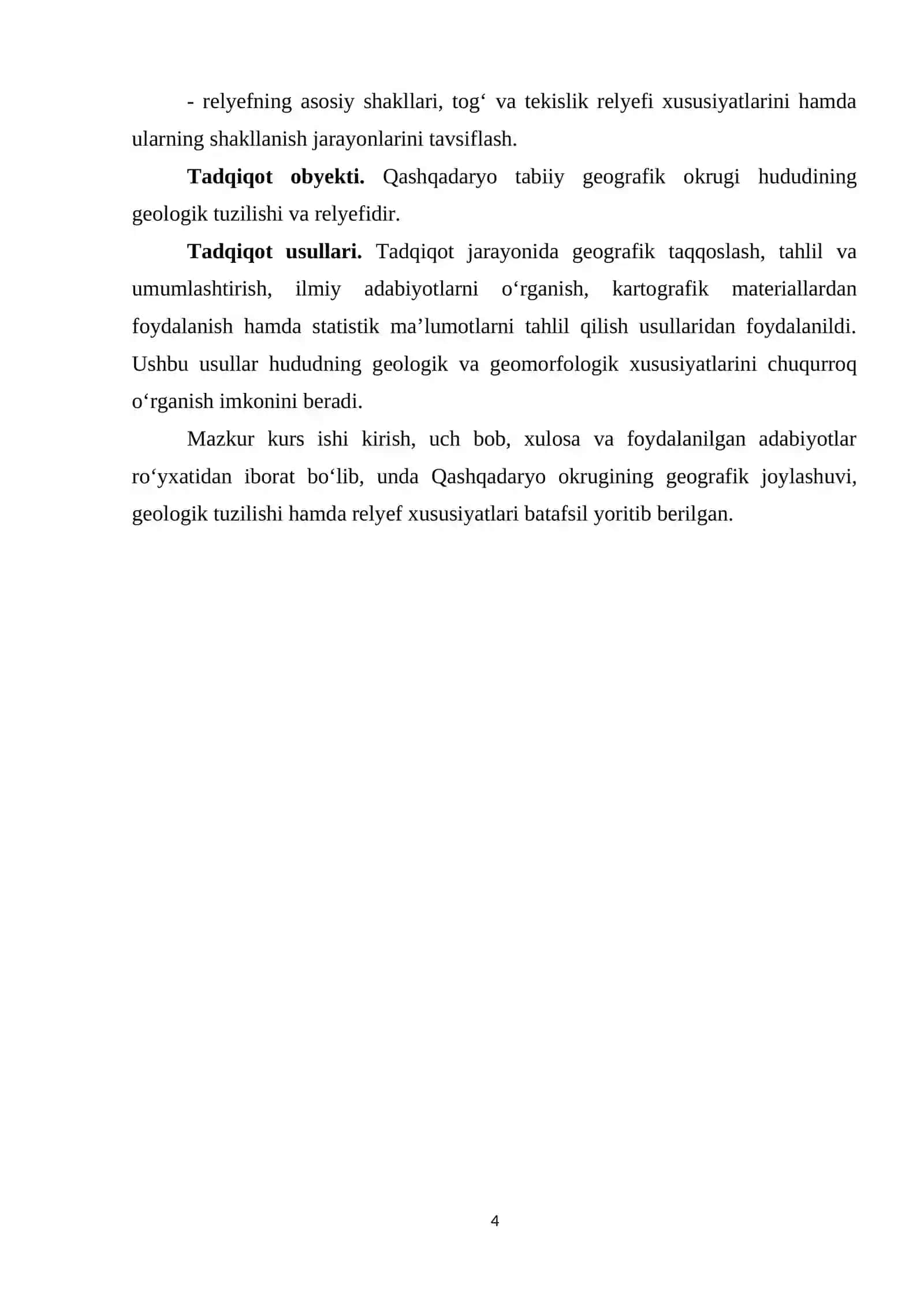 «Qashqadaryo okrugi geologik tuzilishi va relyefi» 4