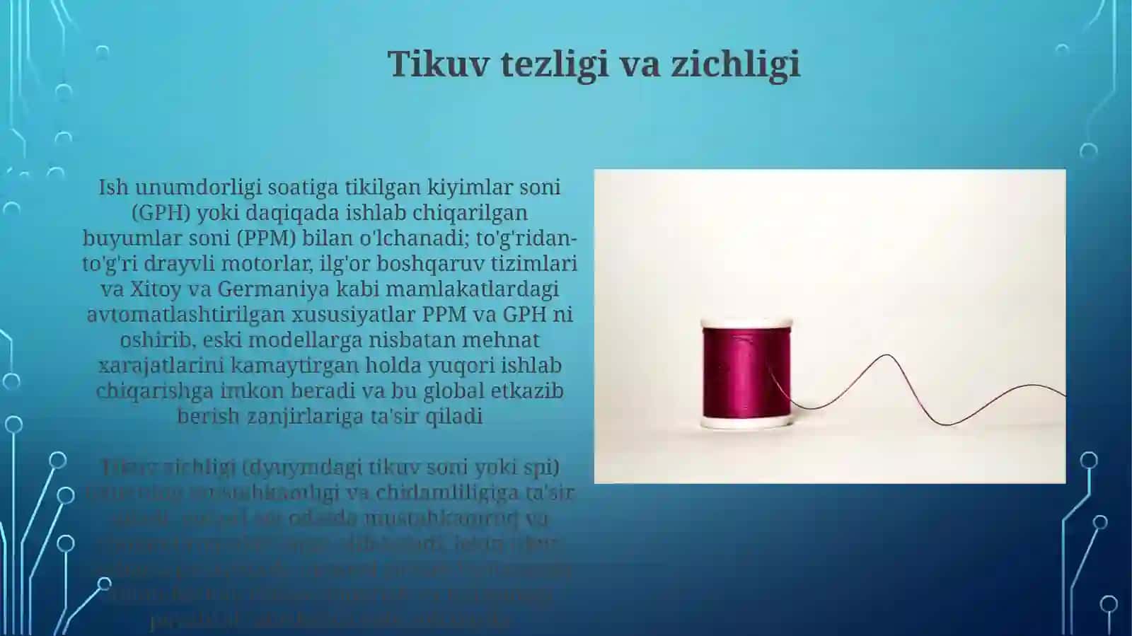 Zamonaviy tikuv mashinalarining ish unumdorligi 4