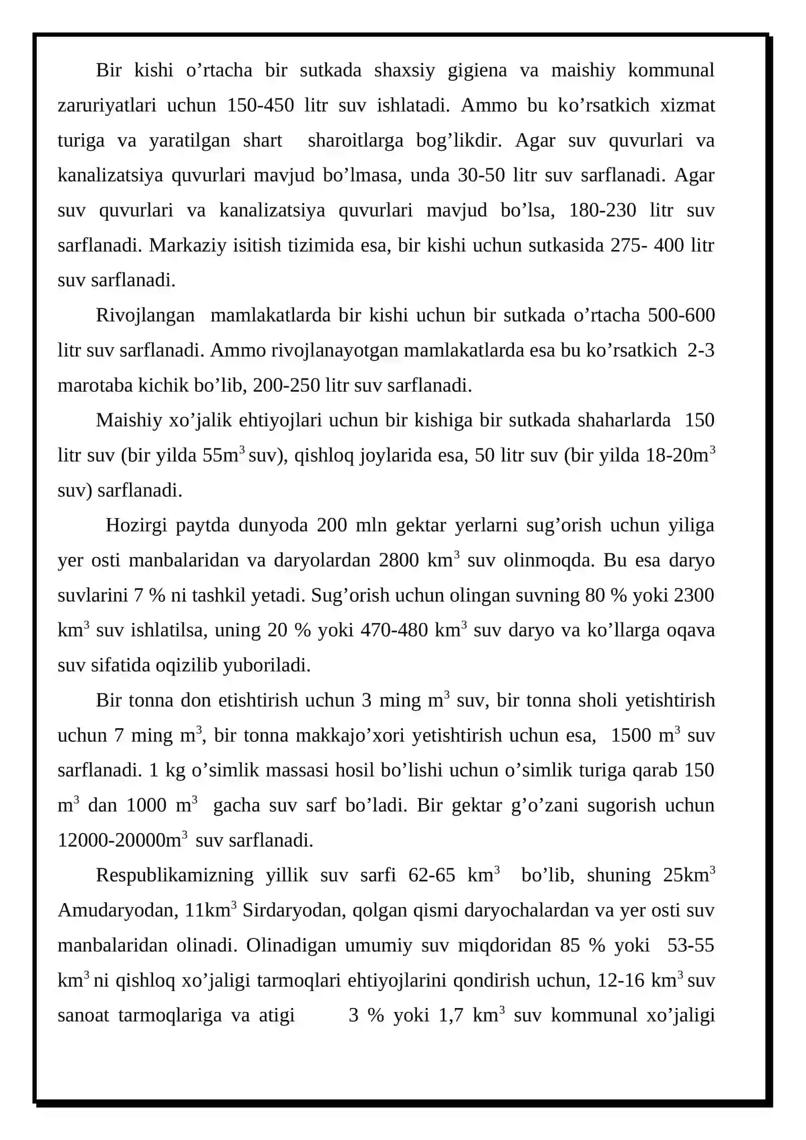Gidrosfera va suv zahiralari 4