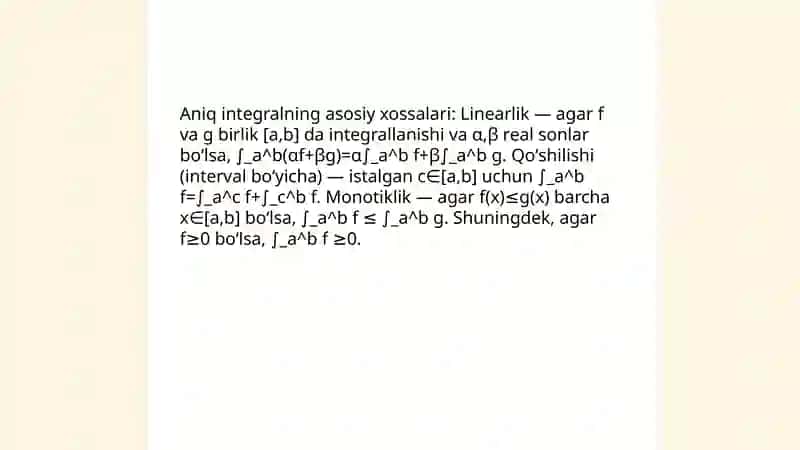 Aniq integral 4