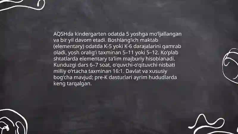 AQSH davlatining talim tizimi 4