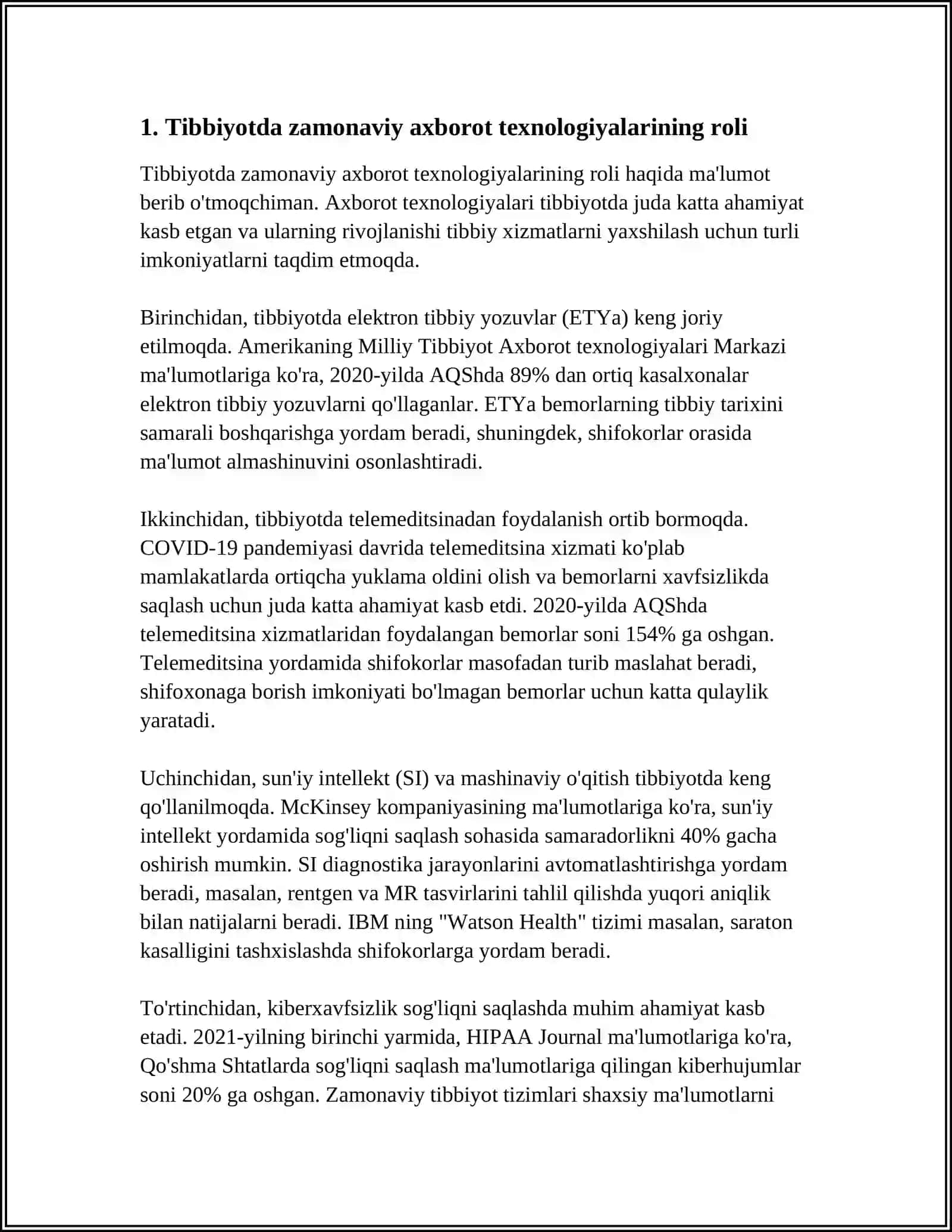 ZAMONAVIY AXBOROT TEXNOLOGIYALARIDAN BUGUNGI KUNDA FOYDALANISH DARAJASI 4