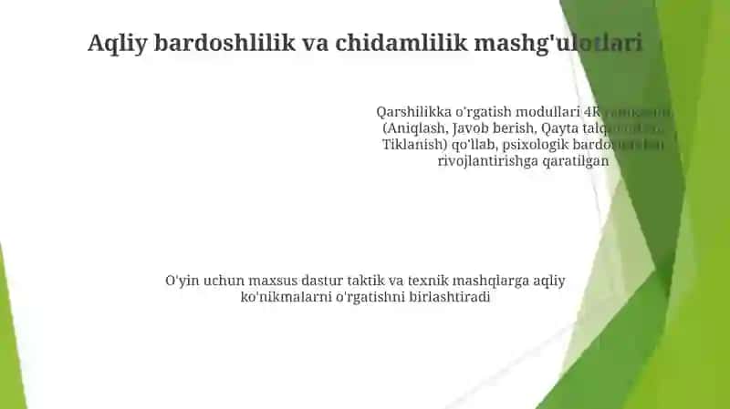 Futbol oʻyini elementlarini takomillashtirish metodikasi 4