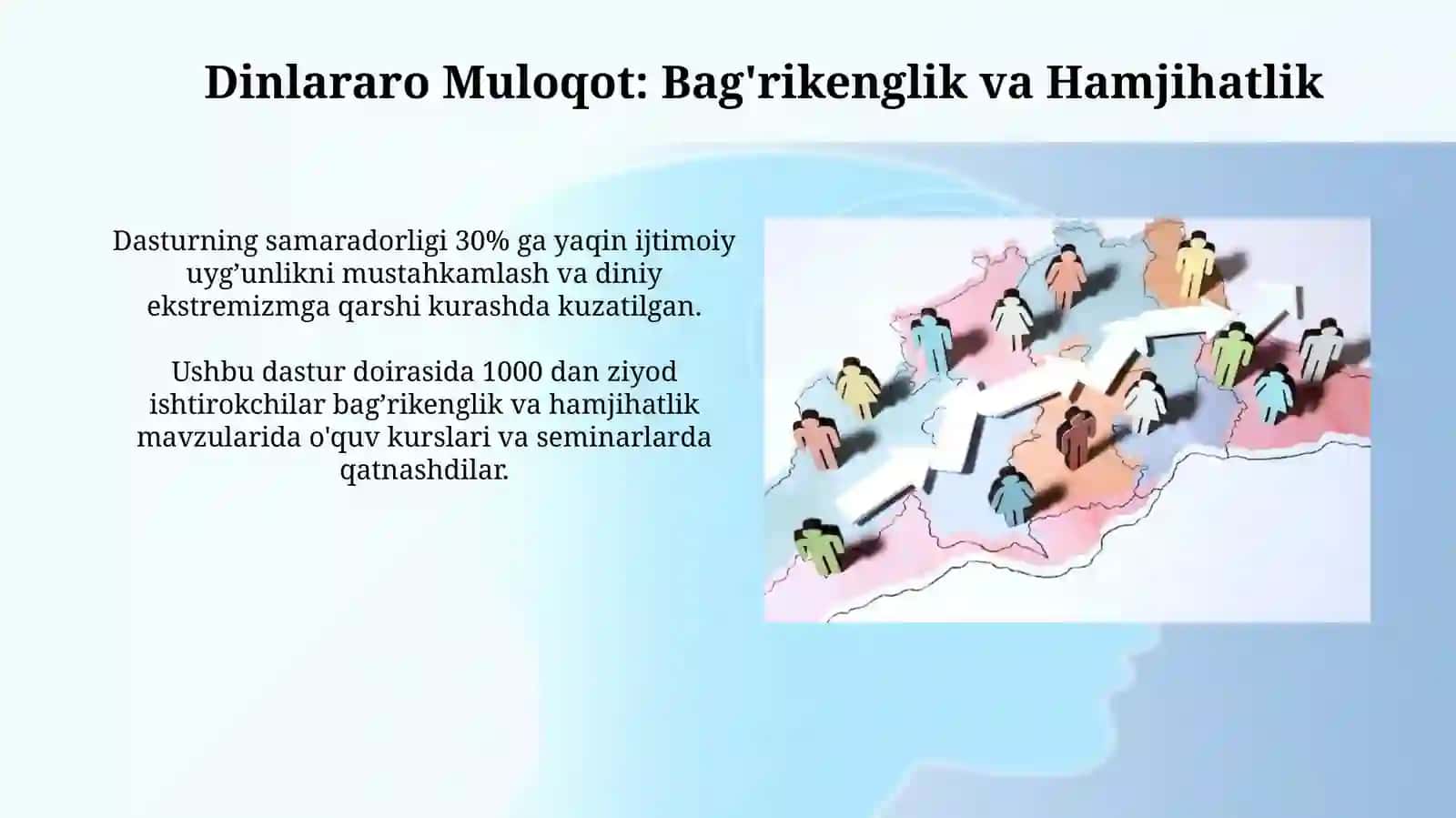 Jamiyat hayotida urf-odatlar,millatlararo va dinlararo munosabatlarning o'rni 4