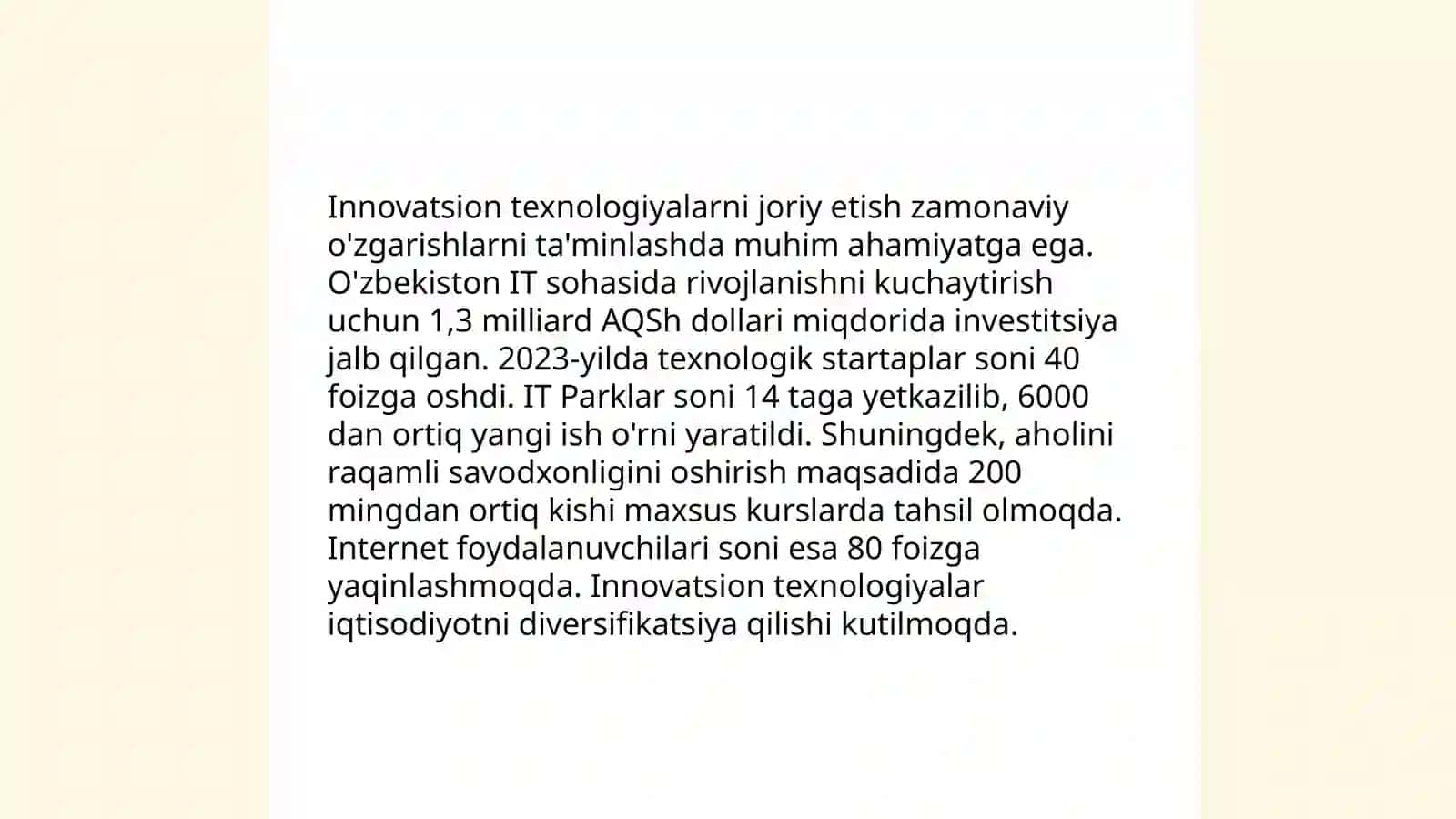 Ijtimoiy sohada davlat siyosatining takomillashib borishi va aholi farovonligini oshirish tadbirlari 4
