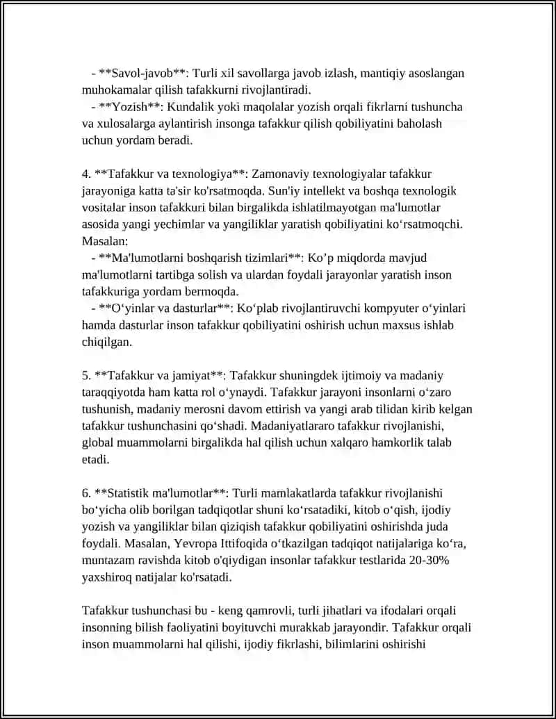 Tafakkur Turlari 4