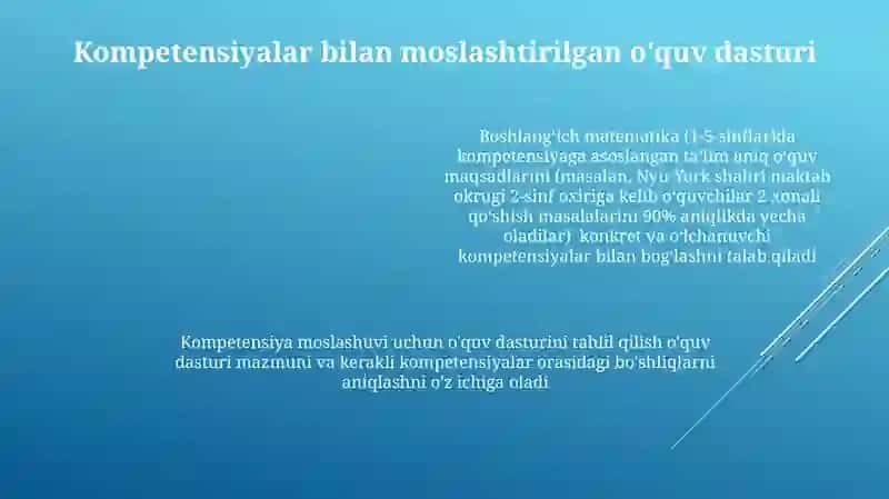 Boshlangʻich Matematikada Kompetensiyalarni Belgilash 4