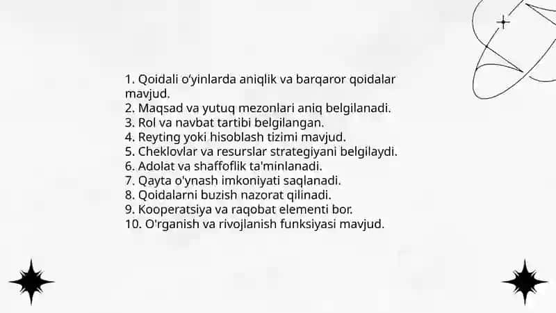 Qoidali oʻyinlar va uning turlari 4