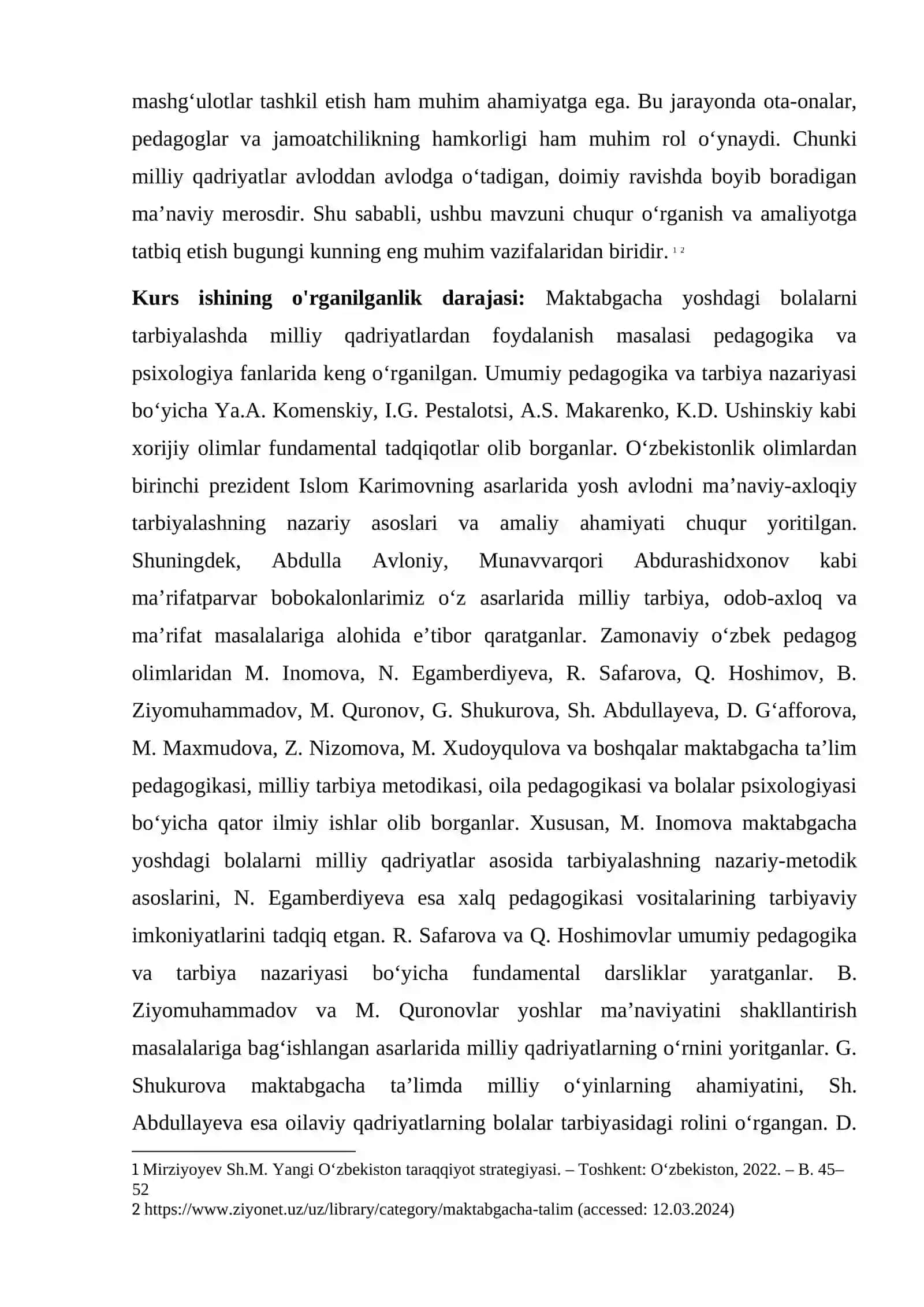 MAKTABGACHA TAʼLIM YOSHIDAGI BOLALAR SHAXSINI BARKAMOL QILIB TARBIYALASHDA MILLIY URF ODATLARDAN FOYDALANISH 4