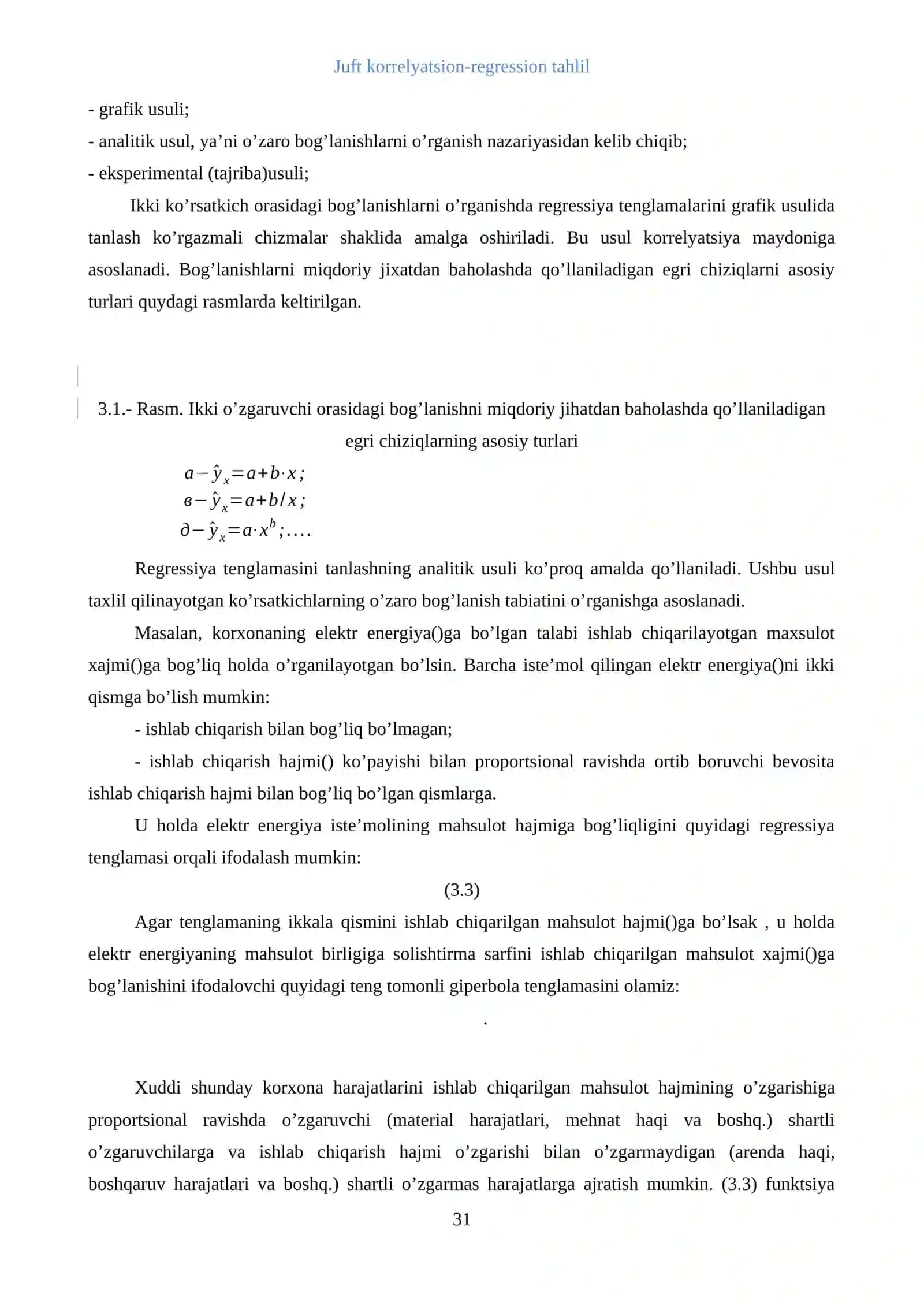 Juft korrelyatsion-regression tahlil 4