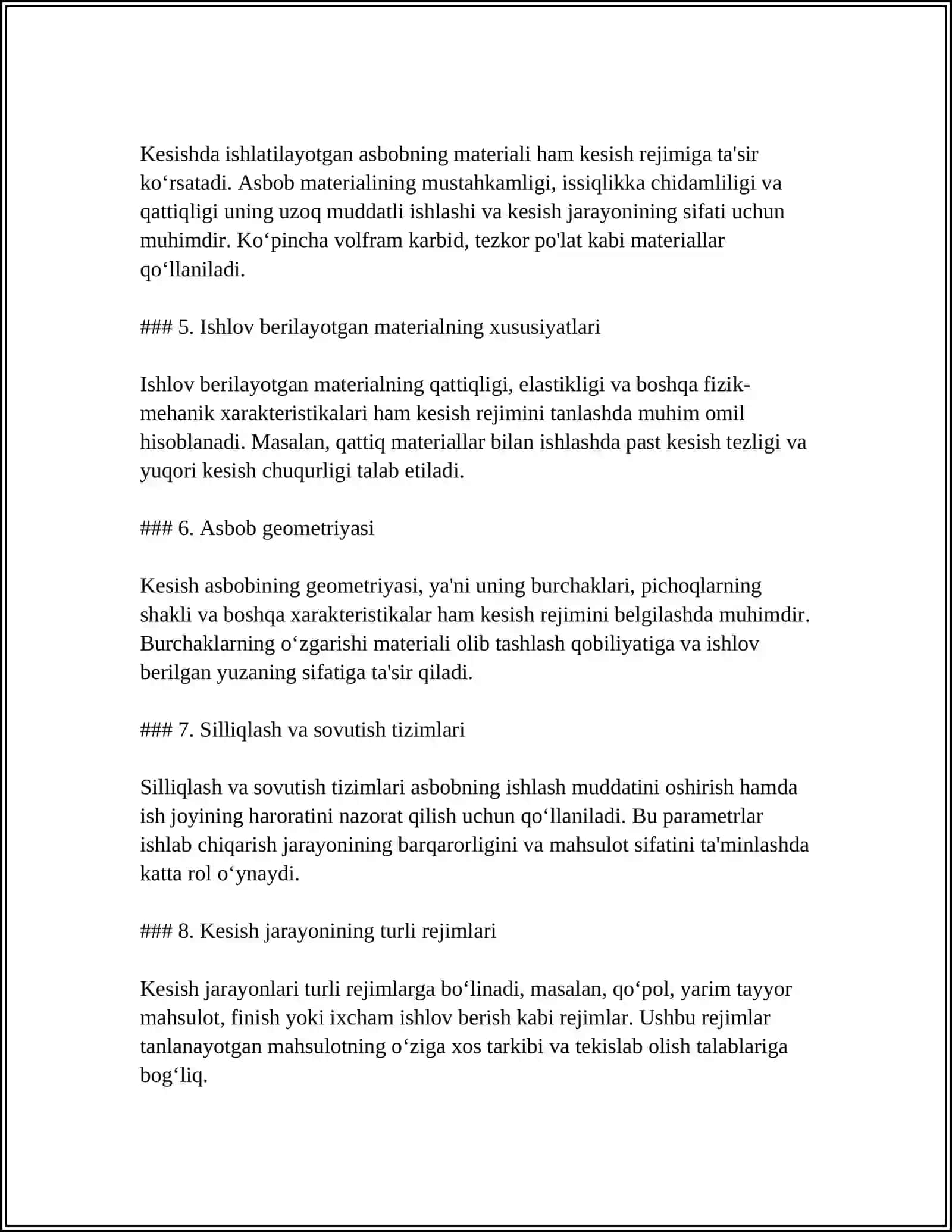 KESISH REJIMINING ELEMENTLARI 4