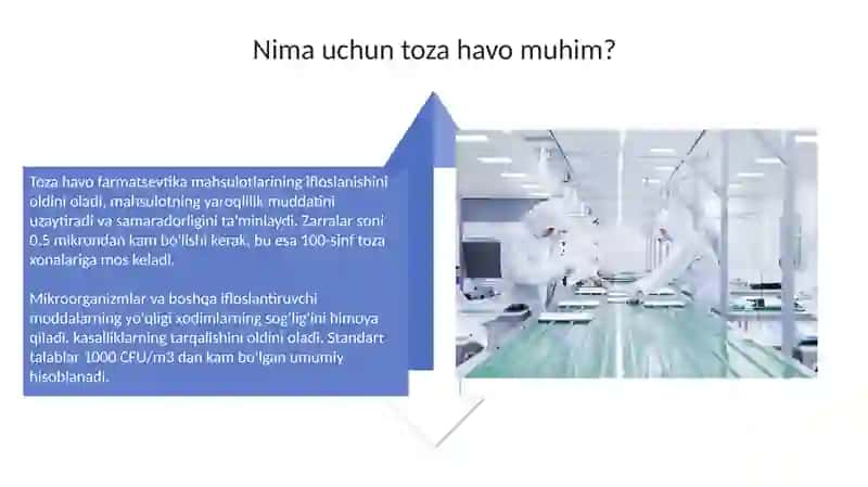 Farmastevtik ishlab chiqarishda bino va xonalarni toza xavo bilan ta’minlash 4