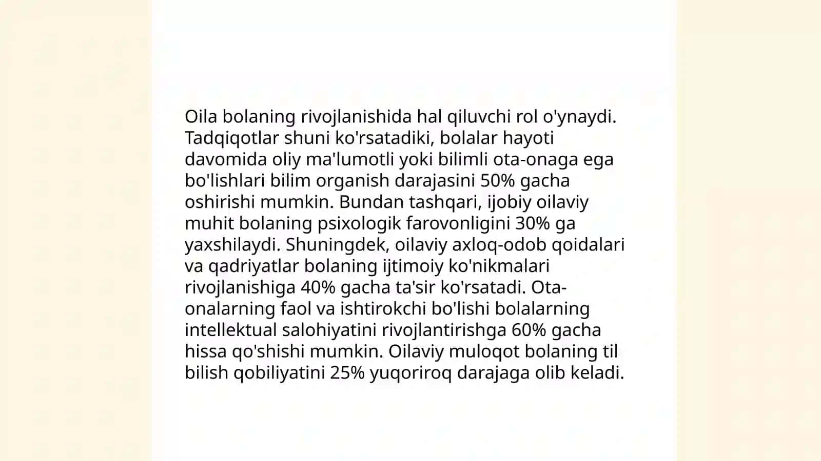 Bola shaxsi, uning rivojlanishi va muhitga bogʻliqligi 4