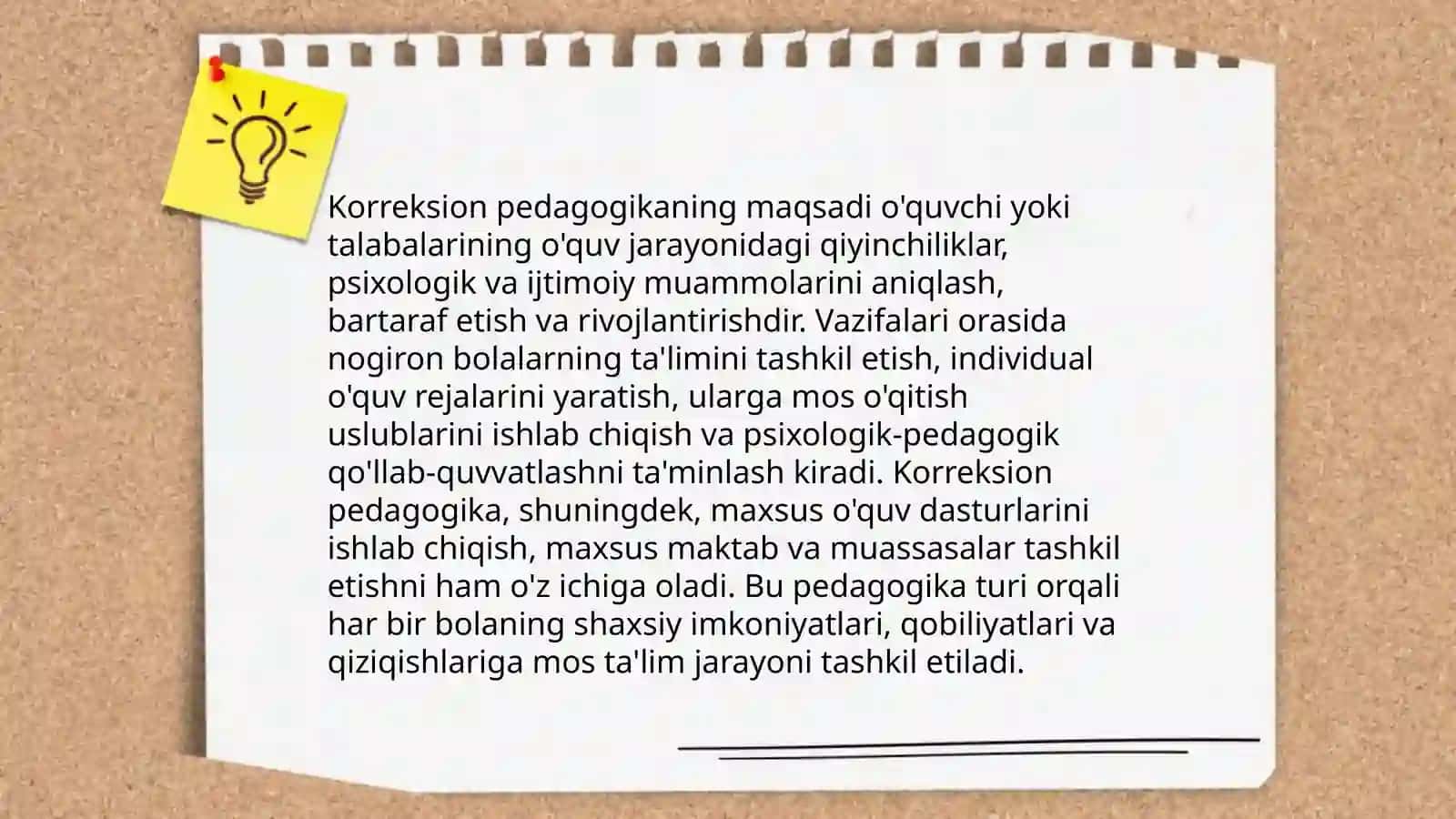 Korreksion pedagogika asoslari.Inklyuziv ta'lim 4