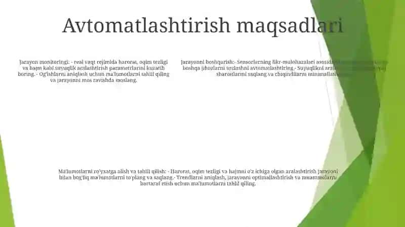 Suyuqliklarni Aralashtish Jarayonini Avtomatlashtirish 4