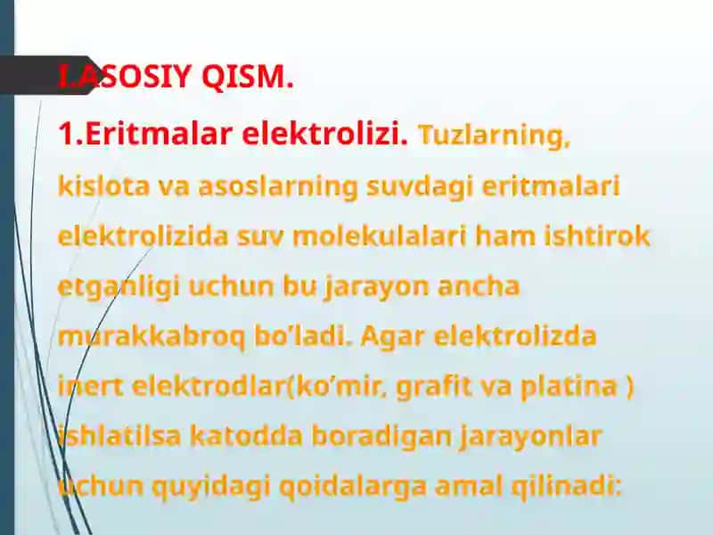 ELEKTROLIZ JARAYONLARI 4