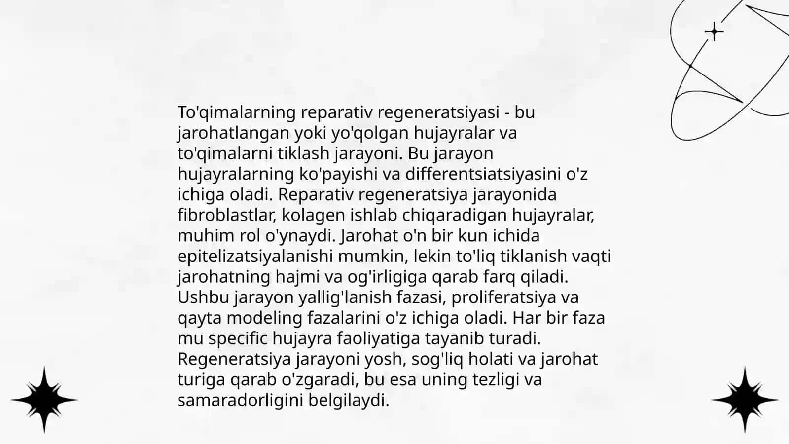 To'qimalarning fiziologik regeneratsiyasi 4