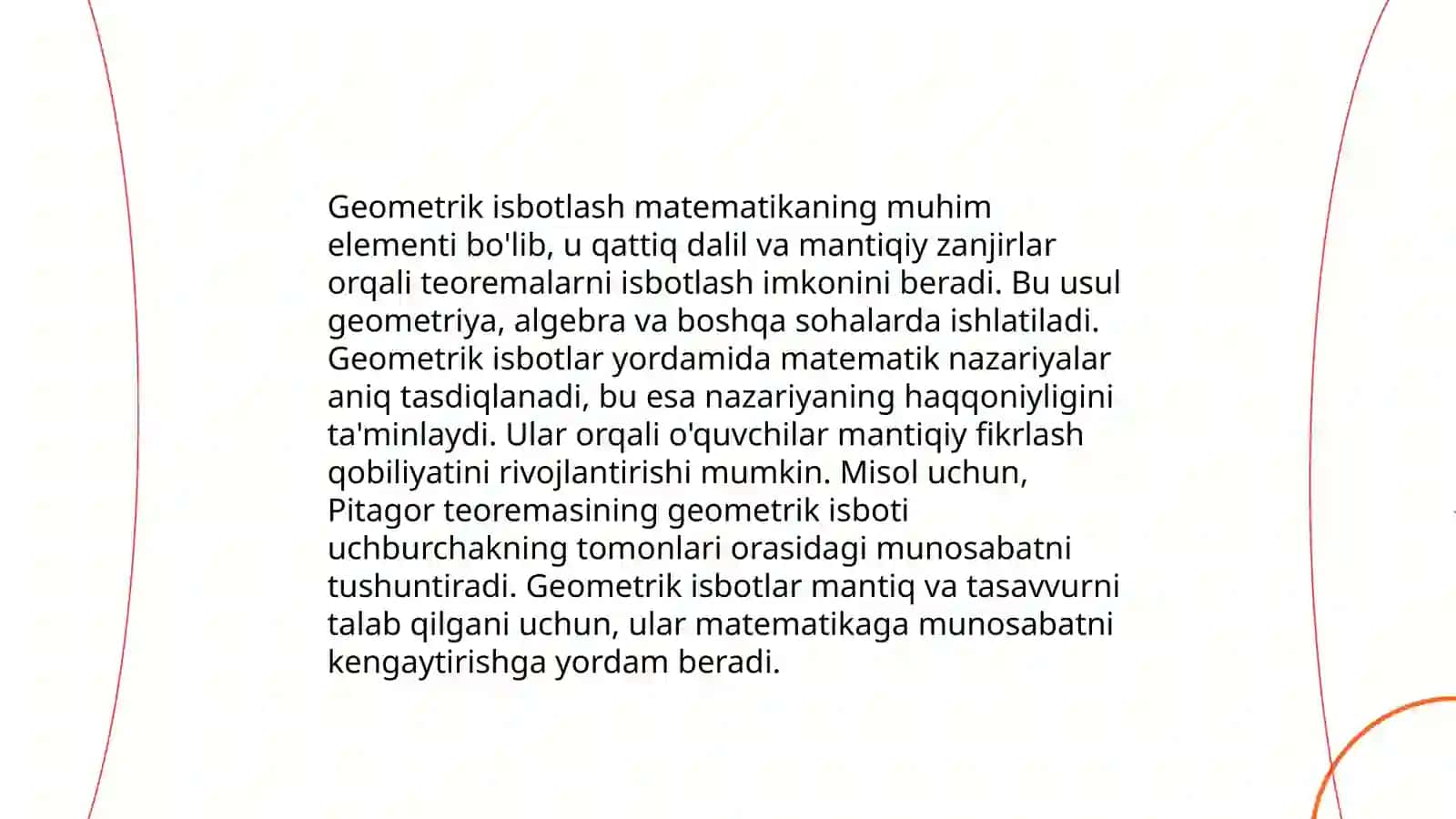 Geometrik isbotlashda matematik induksiyaning tatbiqlari 4