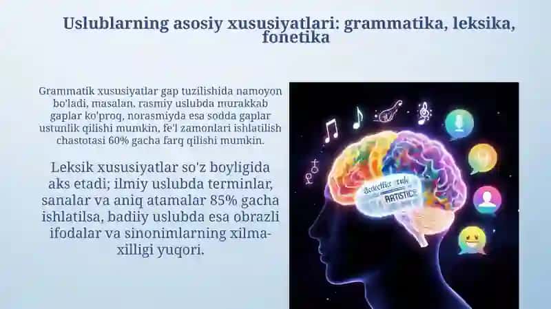 Nutq uslublarining qiyosiy tavsifi 4
