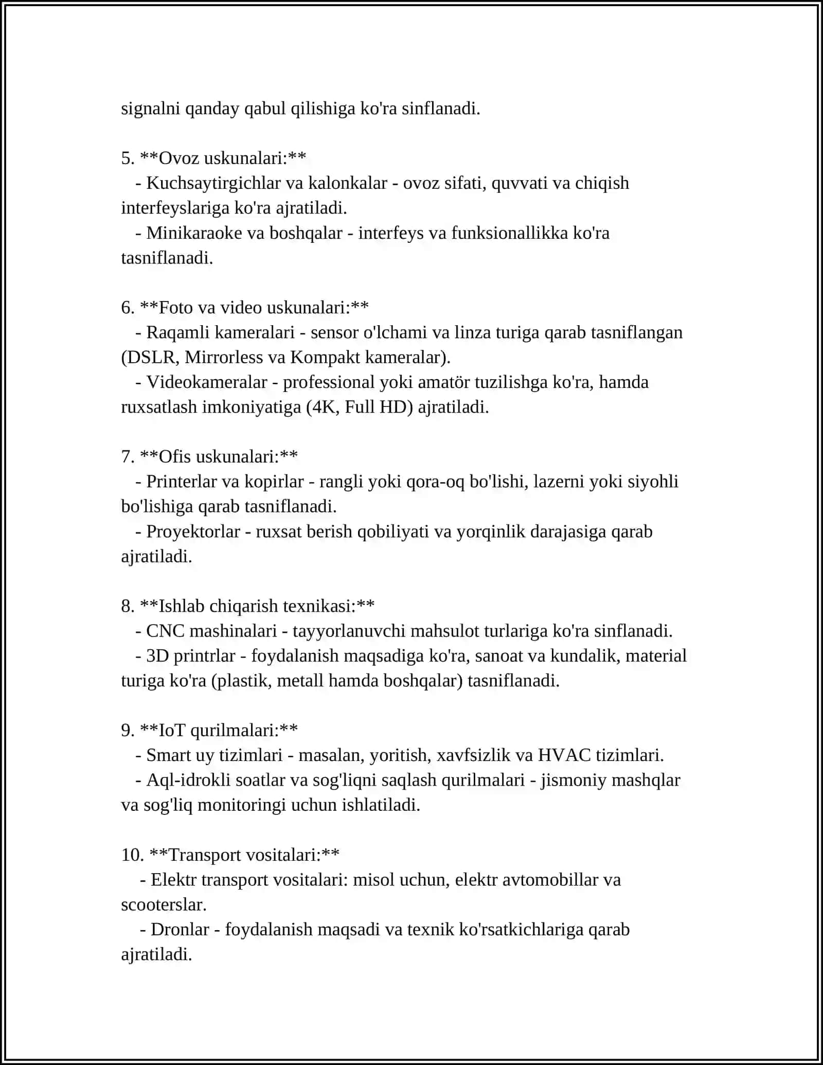 ZAMONAVIY TEXNIK QURILMALAR TAHLILI 4
