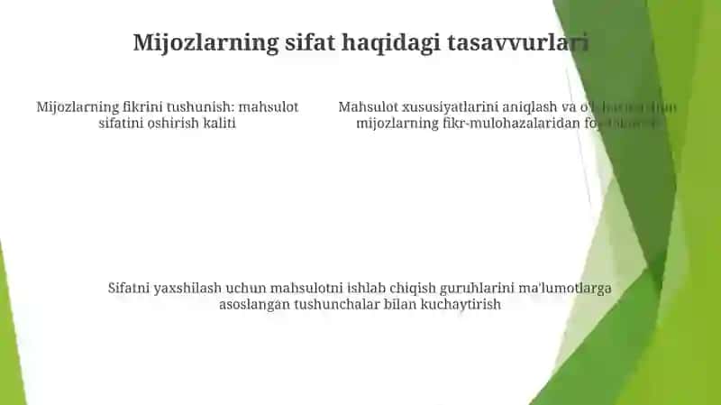 Maxsulot Sifatini Baxolash 4