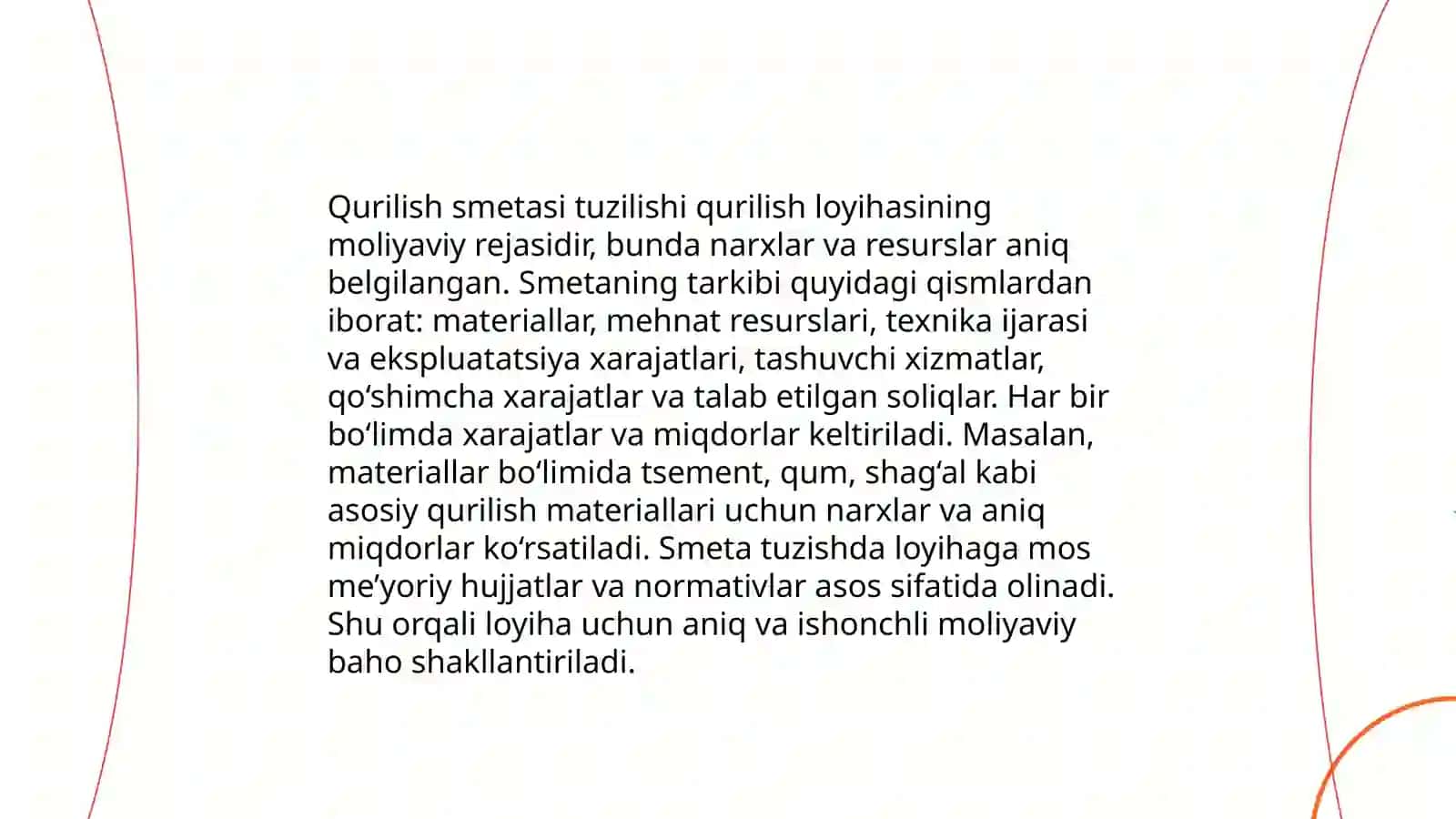 Qurilishda smeta normalari va baxo tizimi 4