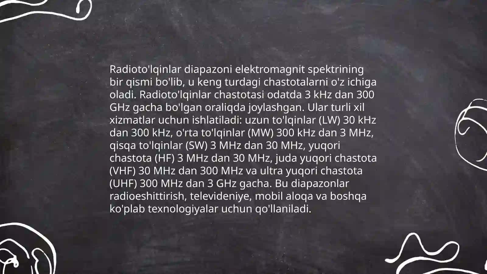 Elektromagnit Nurlanish Diapazoni 4