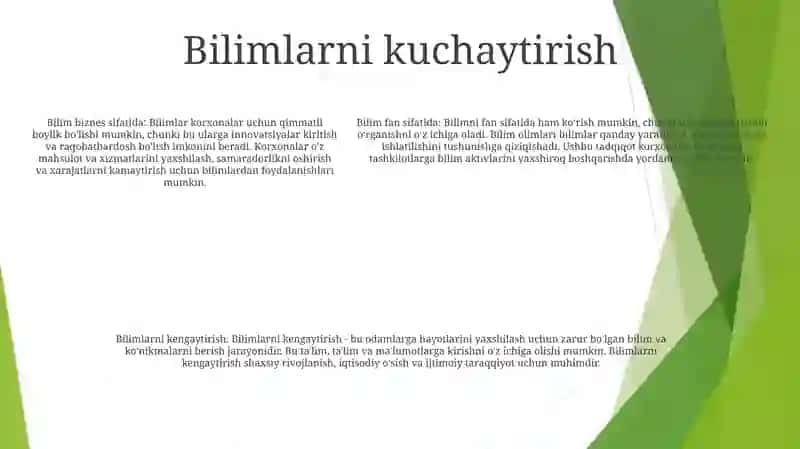Axborot MaʼLumotga Nisbatan Kuch Biznes Va Bilim Sifatida Qarash 4