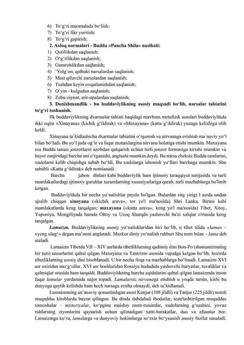 Buddizm dini tarixi va asosiy g‘oyalari 4