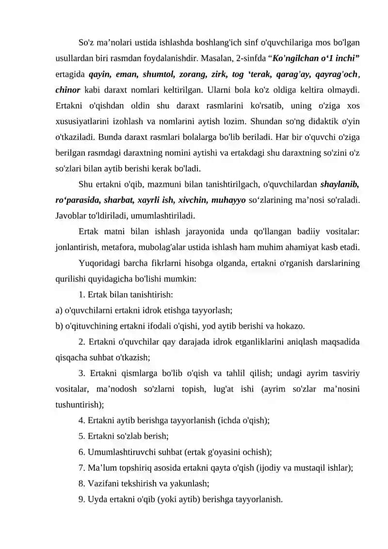 3-mavzu: Badiiy asarlarni janriy xususiyatlariga ko‘ra o‘rganish 4